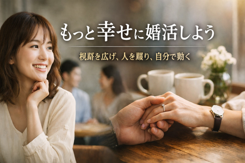 もっと幸せに婚活しよう。視野を広げ、人を頼り、自分で動く