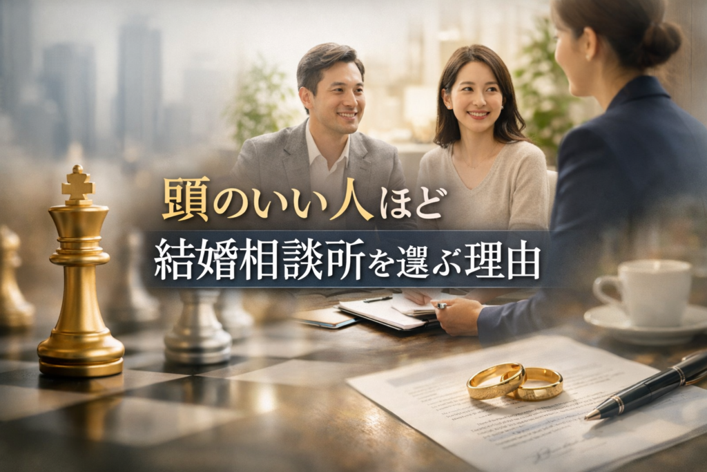 頭のいい人ほど結婚相談所を選ぶ理由