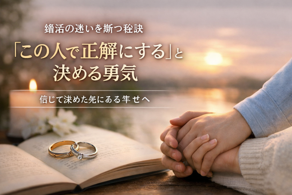 この人で正解にすると決める勇気